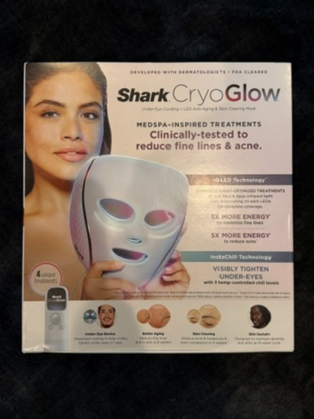 Shark BNIB Cryo Glow Mask